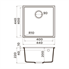 Гранитная мойка Omoikiri Bosen 44-U-BL Tetogranit/черный 4993595 - фото 73073