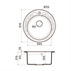 Гранитная мойка Omoikiri Tovada 51-BL Artgranit/черный 4993369 - фото 73115