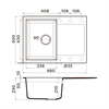 Гранитная мойка Omoikiri Sakaime 68-BL Tetogranit/черный 4993108 - фото 73392