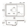 Гранитная мойка Omoikiri Tasogare 78-BL Artgranit/черный 4993750 - фото 73609