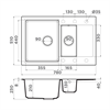 Гранитная мойка Omoikiri Daisen 78-2T-WH Tetogranit/белый 4993530 - фото 77661