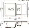 Гранитная мойка Omoikiri Daisen 78-2T-DC Tetogranit/темный шоколад 4993534 - фото 77681