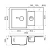 Гранитная мойка Omoikiri Daisen 78-2T-BL Tetogranit/черный 4993535 - фото 77686