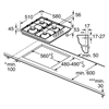Bosch Газовая варочная панель PBP6C6B82Q pbp6c6b82q - фото 80428