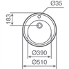 Кухонная мойка Teka CENTROVAL 510 POLISHED 10111903 10111903 - фото 83781