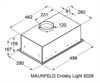 MAUNFELD Вытяжка встраиваемая Crosby Light 5028 черный ка-00022177 - фото 88660