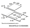 Индукционная варочная панель Maunfeld CVI594MBK ка-00018866 - фото 89243