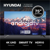 Телевизор LED Hyundai 75" H-LED75BU7006 Android TV Frameless черный 4K Ultra HD 60Hz DVB-T DVB-T2 DVB-C DVB-S DVB-S2 USB WiFi Smart TV h-led75bu7006 - фото 96715